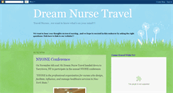 Desktop Screenshot of dreamnursetravel.blogspot.com