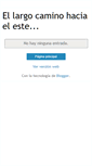 Mobile Screenshot of el-largo-camino-hacia-el-este.blogspot.com