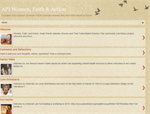 Tablet Screenshot of apiwomenfaithaction.blogspot.com