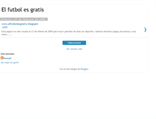 Tablet Screenshot of elfutbolesgratis.blogspot.com