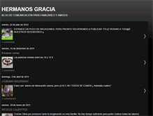 Tablet Screenshot of hermanosgracia.blogspot.com