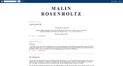 Desktop Screenshot of malinrosenholtz.blogspot.com