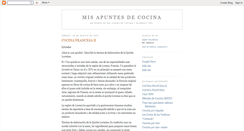 Desktop Screenshot of misapuntesdecocina.blogspot.com