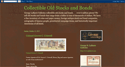 Desktop Screenshot of collectibleoldstocksandbonds.blogspot.com