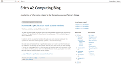 Desktop Screenshot of ericscomputingblog.blogspot.com