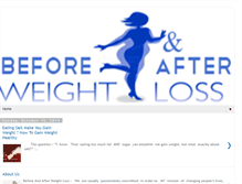 Tablet Screenshot of before-and-after-weightloss.blogspot.com