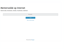 Tablet Screenshot of menterwoldelokaal.blogspot.com