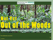 Tablet Screenshot of notyetoutofthewoods.blogspot.com