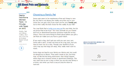 Desktop Screenshot of aboutpetsanimals.blogspot.com