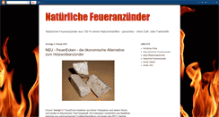 Desktop Screenshot of natuerlichefeueranzuender.blogspot.com