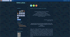 Desktop Screenshot of entreletrasyvida.blogspot.com