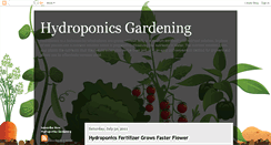 Desktop Screenshot of hydroponicsgardening.blogspot.com