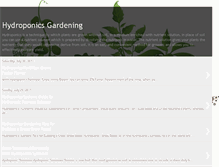 Tablet Screenshot of hydroponicsgardening.blogspot.com