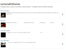 Tablet Screenshot of lecturasordinarias.blogspot.com