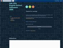 Tablet Screenshot of oakhillsenglishschoolhalloween2008.blogspot.com