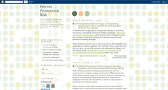 Desktop Screenshot of prevent-promotional-risk.blogspot.com