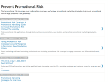 Tablet Screenshot of prevent-promotional-risk.blogspot.com