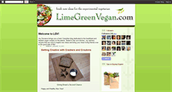 Desktop Screenshot of limegreenvegan.blogspot.com