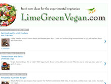 Tablet Screenshot of limegreenvegan.blogspot.com
