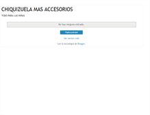 Tablet Screenshot of chiquiaccesorios.blogspot.com