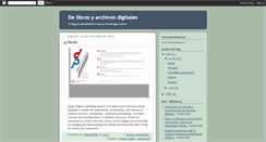 Desktop Screenshot of delibrosyarchivosdigitales.blogspot.com