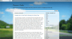 Desktop Screenshot of pioneerpaths.blogspot.com