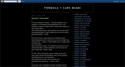 Desktop Screenshot of formula-1-cars-miami.blogspot.com