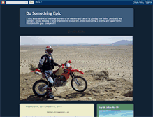 Tablet Screenshot of dosomethingepic.blogspot.com