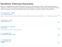 Tablet Screenshot of newsletterinformacjikulturalnej.blogspot.com