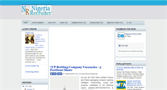 Desktop Screenshot of nigeriarecruiter.blogspot.com