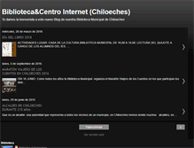 Tablet Screenshot of bibliotecachiloeches.blogspot.com