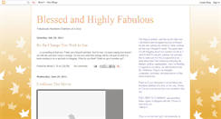 Desktop Screenshot of blessedandhighlyfab.blogspot.com