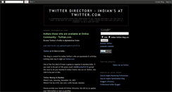 Desktop Screenshot of indian-twitter.blogspot.com