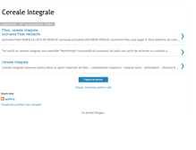 Tablet Screenshot of cereale-integrale.blogspot.com