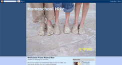 Desktop Screenshot of homeschoolhive.blogspot.com
