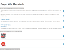 Tablet Screenshot of grupovidaabundante.blogspot.com