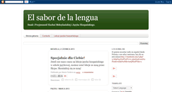 Desktop Screenshot of elsabordelalengua.blogspot.com