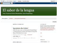 Tablet Screenshot of elsabordelalengua.blogspot.com