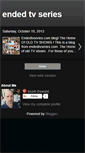 Mobile Screenshot of endedtvseries.blogspot.com
