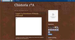 Desktop Screenshot of chistoria1a.blogspot.com