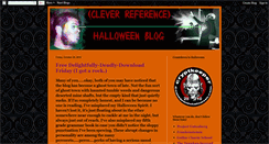 Desktop Screenshot of cleverreferencehalloweenblog.blogspot.com