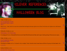 Tablet Screenshot of cleverreferencehalloweenblog.blogspot.com