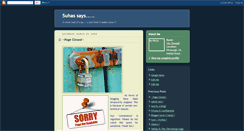Desktop Screenshot of itsmesuhas.blogspot.com