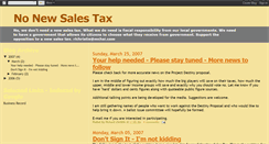 Desktop Screenshot of nonewsalestax.blogspot.com
