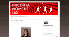 Desktop Screenshot of oneontawomenslax.blogspot.com