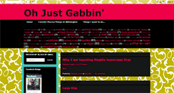 Desktop Screenshot of ohjustgabbin.blogspot.com