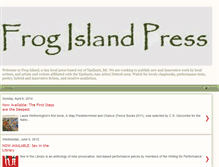 Tablet Screenshot of frogislandpress.blogspot.com