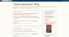 Desktop Screenshot of greatamericansblog.blogspot.com