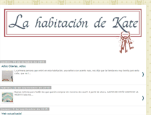 Tablet Screenshot of lahabitaciondekate.blogspot.com