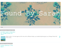 Tablet Screenshot of foundby-sarah.blogspot.com